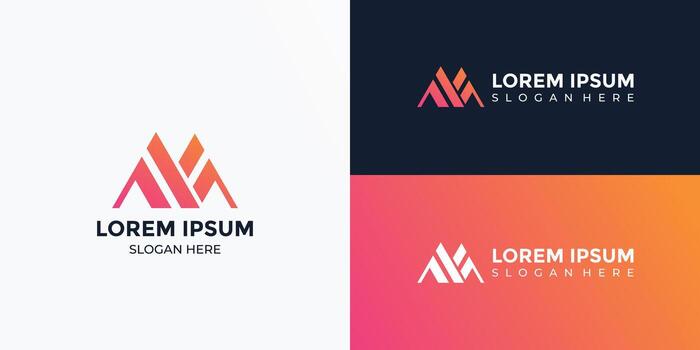 Monogram Letter M Logo Icon Design vector