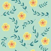 Seamless flower pattern design . Floral print for fabric. vector