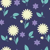 Seamless flower pattern design . Floral print for fabric. vector