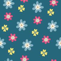 Seamless flower pattern design . Floral print for fabric. vector