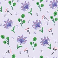 Seamless flower pattern design . Floral print for fabric. vector
