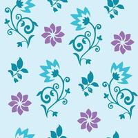 Seamless flower pattern design . Floral print for fabric. vector