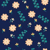 Seamless flower pattern design . Floral print for fabric. vector