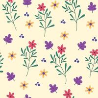 Seamless flower pattern design . Floral print for fabric. vector