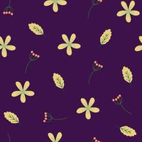 Seamless flower pattern design . Floral print for fabric. vector