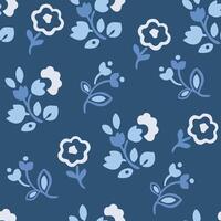 Seamless flower pattern design . Floral print for fabric. vector
