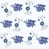 Seamless flower pattern design . Floral print for fabric. vector