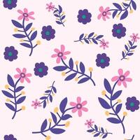 Seamless flower pattern design . Floral print for fabric. vector