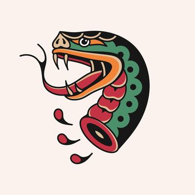 Snake tattoo design