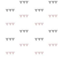 Seamless pattern with simple abstract shapes. Monochrome geometric backgrounds vector