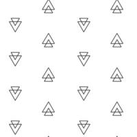 Seamless pattern with simple geometric shapes. Monochrome abstract backgrounds vector
