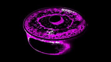 Neon frame effect Bobotie, a traditional South African, glow, black background. video