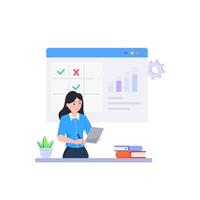 Planning schedule and calendar concept. vector