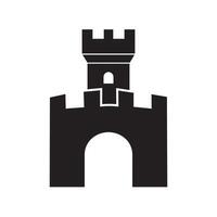 fortress icon illustration design template vector