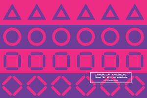 Abstract Background - Geometric Background - Geometric Pattern - Mixed Shapes - Purple - Use in Website Design, Packaging, Wall Art, Wallpaper, Poster, Banner, Profile, Brochure, Apparel, Textiles vector