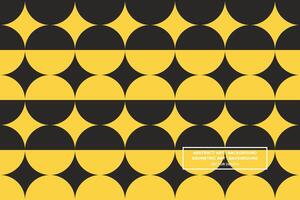 Geometric Pattern - Geometric Background - Abstract Background - Circles - Yellow - Use in Website Design, Packaging, Wall Art, Wallpaper, Poster, Banner, Profile, Brochure, Apparel, Textiles vector