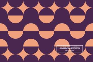 Geometric Pattern - Geometric Background - Abstract Background - Circles - Brown - Use in Website Design, Packaging, Wall Art, Wallpaper, Poster, Banner, Profile, Brochure, Apparel, Textiles vector