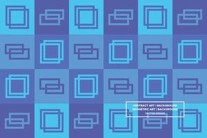 Geometric Pattern - Geometric Background - Abstract Background - Squares - Blue - Use in Website Design, Packaging, Wall Art, Wallpaper, Poster, Banner, Profile, Brochure, Apparel, Textiles vector