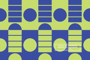 Geometric Pattern - Geometric Background - Abstract Background - Circles - Green - Use in Website Design, Packaging, Wall Art, Wallpaper, Poster, Banner, Profile, Brochure, Apparel, Textiles vector