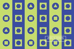 Geometric Pattern - Geometric Background - Abstract Background - Mixed Shapes - Green - Use in Website Design, Packaging, Wall Art, Wallpaper, Poster, Banner, Profile, Brochure, Apparel, Textiles vector
