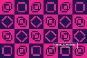 Geometric Pattern - Geometric Background - Abstract Background - Squares - Purple - Use in Website Design, Packaging, Wall Art, Wallpaper, Poster, Banner, Profile, Brochure, Apparel, Textiles vector