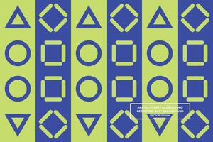 Geometric Pattern - Geometric Background - Abstract Background - Mixed Shapes - Green - Use in Website Design, Packaging, Wall Art, Wallpaper, Poster, Banner, Profile, Brochure, Apparel, Textiles vector