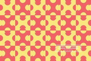 Geometric Pattern - Geometric Background - Abstract Background - Circles - Orange - Use in Website Design, Packaging, Wall Art, Wallpaper, Poster, Banner, Profile, Brochure, Apparel, Textiles vector