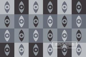 Geometric Pattern - Geometric Background - Abstract Background - Eyes - Grey - Use in Website Design, Packaging, Wall Art, Wallpaper, Poster, Banner, Profile, Brochure, Apparel, Textiles vector