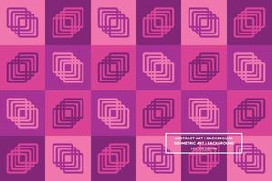 Geometric Pattern - Geometric Background - Abstract Background - Squares - Purple - Use in Website Design, Packaging, Wall Art, Wallpaper, Poster, Banner, Profile, Brochure, Apparel, Textiles vector