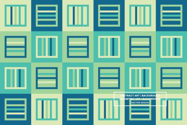 Geometric Pattern - Geometric Background - Abstract Background - Squares - Green - Use in Website Design, Packaging, Wall Art, Wallpaper, Poster, Banner, Profile, Brochure, Apparel, Textiles