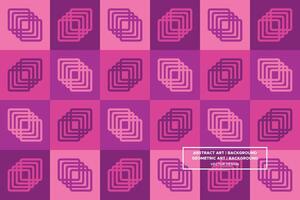 Geometric Pattern - Geometric Background - Abstract Background - Squares - Purple - Use in Website Design, Packaging, Wall Art, Wallpaper, Poster, Banner, Profile, Brochure, Apparel, Textiles vector