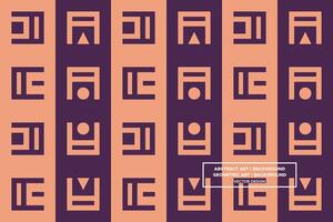 Geometric Pattern - Geometric Background - Abstract Background - Mixed Shapes - Brown - Use in Website Design, Packaging, Wall Art, Wallpaper, Poster, Banner, Profile, Brochure, Apparel, Textiles vector