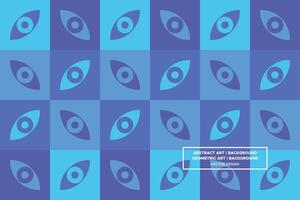 Geometric Pattern - Geometric Background - Abstract Background - Eyes - Blue - Use in Website Design, Packaging, Wall Art, Wallpaper, Poster, Banner, Profile, Brochure, Apparel, Textiles vector