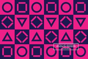 Geometric Pattern - Geometric Background - Abstract Background - Squares - Purple - Use in Website Design, Packaging, Wall Art, Wallpaper, Poster, Banner, Profile, Brochure, Apparel, Textiles vector