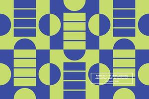 Geometric Pattern - Geometric Background - Abstract Background - Circles - Green - Use in Website Design, Packaging, Wall Art, Wallpaper, Poster, Banner, Profile, Brochure, Apparel, Textiles vector