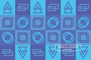 Geometric Pattern - Geometric Background - Abstract Background - Squares - Blue - Use in Website Design, Packaging, Wall Art, Wallpaper, Poster, Banner, Profile, Brochure, Apparel, Textiles vector