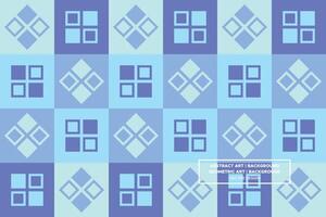Abstract Background - Geometric Background - Geometric Pattern - Squares - Blue - Use in Website Design, Packaging, Wall Art, Wallpaper, Poster, Banner, Profile, Brochure, Apparel, Textiles vector