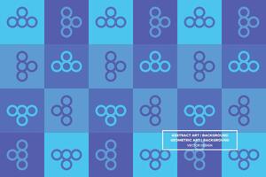 Abstract Background - Geometric Background - Geometric Pattern - Circles - Blue - Use in Website Design, Packaging, Wall Art, Wallpaper, Poster, Banner, Profile, Brochure, Apparel, Textiles vector