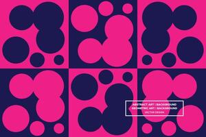 Abstract Background - Geometric Background - Geometric Pattern - Circles - Purple - Use in Website Design, Packaging, Wall Art, Wallpaper, Poster, Banner, Profile, Brochure, Apparel, Textiles vector