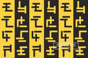 Geometric Pattern - Geometric Background - Abstract Background - Mixed Shapes - Yellow - Use in Website Design, Packaging, Wall Art, Wallpaper, Poster, Banner, Profile, Brochure, Apparel, Textiles vector