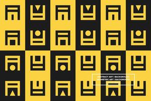 Abstract Background - Geometric Background - Geometric Pattern - Mixed Shapes - Yellow - Use in Website Design, Packaging, Wall Art, Wallpaper, Poster, Banner, Profile, Brochure, Apparel, Textiles vector