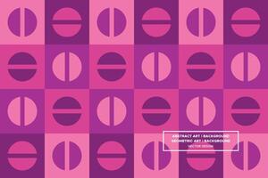 Geometric Pattern - Geometric Background - Abstract Background - Circles - Purple - Use in Website Design, Packaging, Wall Art, Wallpaper, Poster, Banner, Profile, Brochure, Apparel, Textiles vector