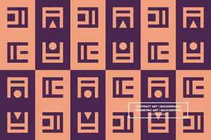 Abstract Background - Geometric Background - Geometric Pattern - Mixed Shapes - Brown - Use in Website Design, Packaging, Wall Art, Wallpaper, Poster, Banner, Profile, Brochure, Apparel, Textiles vector