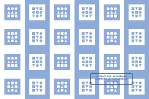 Geometric Pattern - Geometric Background - Abstract Background - Mixed Shapes - Blue - Use in Website Design, Packaging, Wall Art, Wallpaper, Poster, Banner, Profile, Brochure, Apparel, Textiles vector