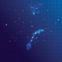 Norway map vecto internet network vector