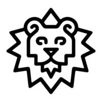 Lion Shield logo or modern line icon. line art and icon design with bold outline. Black and white Pixel Perfect minimalistic symbol isolate white background. Creative logotype vector