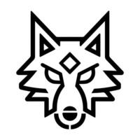 Fox Gear logo or modern line icon. line art and icon design with bold outline. Black and white Pixel Perfect minimalistic symbol isolate white background. Creative logotype vector