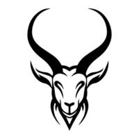 Goat Power logo or modern line icon. line art and icon design with bold outline. Black and white Pixel Perfect minimalistic symbol isolate white background. Creative logotype vector