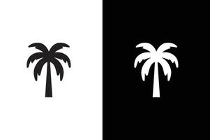 palm tree icon, simple style palm tree silhouette vector