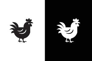 chicken icon illustration. simple chicken icon illustration design, cute hen symbol. vector